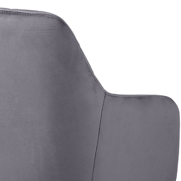Комплект барных поворотных кресел Барли К, темно-серый H-15/черный, 2 шт. - Вид 10