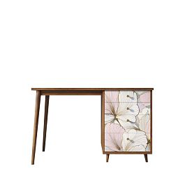 Стол рабочий Berber принт 31 с одной тумбой арт BB31/Print_31 - Фото предпросмотра