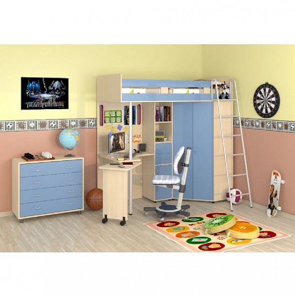 Кровать-чердак "Теремок-М85" - Вид 1