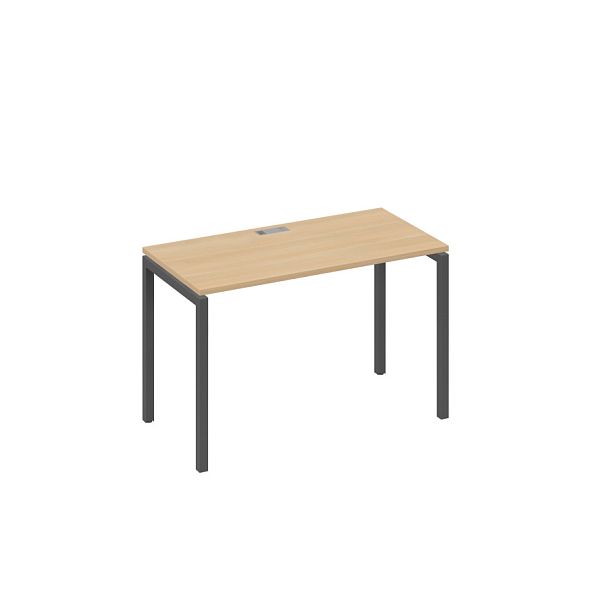 Стол письменный на металлокаркасе DUE A4 А4 Б2 003 БП натуральный дуб / металлокаркас антрацит - Вид 1