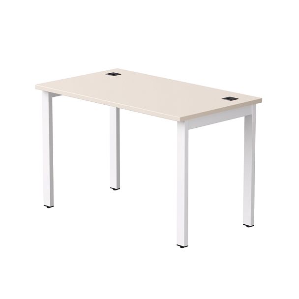 Стол прямой Everprof EVO на металлокаркасе 1180х670х755 мм Кашемир/Белый - Вид 1