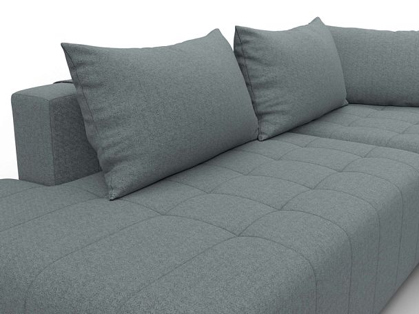 Диван угловой Лига-103 НПБ угол правый Рогожка серый - Вид 4