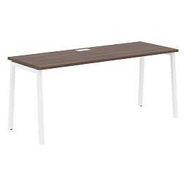 Стол прямой ELST 1767 Дуб Денвер тёмный/Белый 1760х670х750 EDIS - Фото предпросмотра