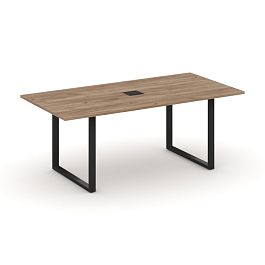 Style Project Direct Direct Стол переговорный SN-6O.SPRG-198 Дуб Табак/Металл Черный 1980*980*750 - Фото предпросмотра
