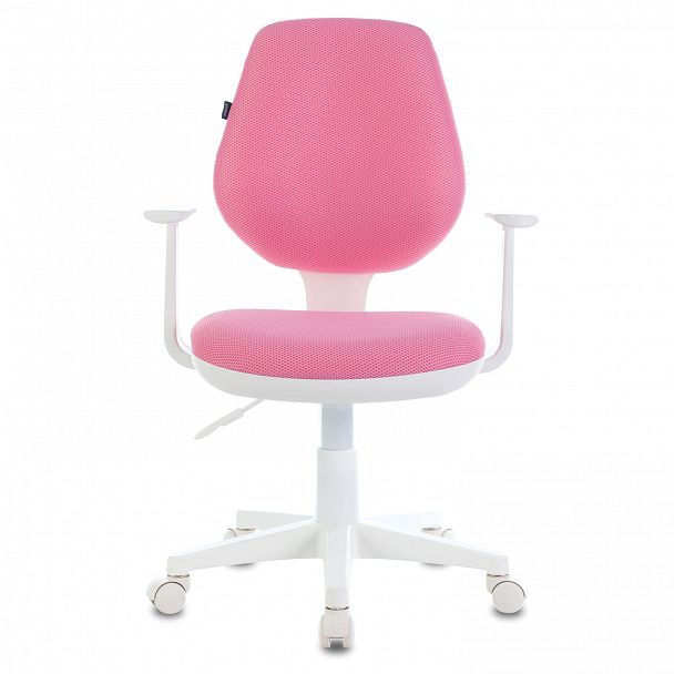 Кресло BRABIX "Fancy MG-201W", с подлокотниками, пластик белый, розовое, 532409, MG-201W_532409 - Вид 4