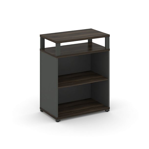 Concept Стеллаж опорный/приставной с верх. горизонтом  CN.SOPO-002 Дуб Мали/Антрацит/Металл Антрацит 720*420*917 - Вид 1