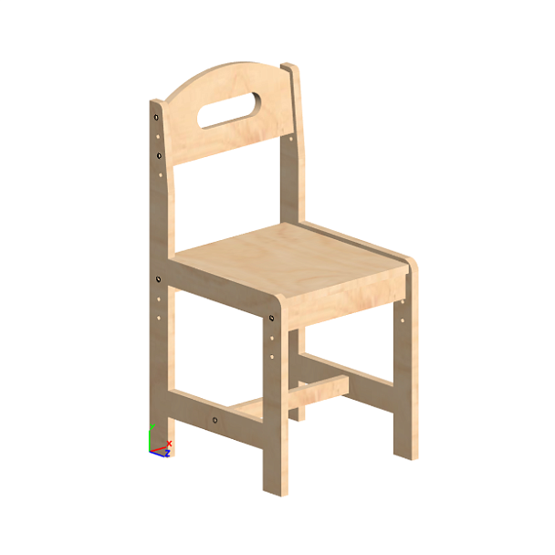 Стул детский регулируемый, (массив) ДСУ-51, гр.1-3 - Вид 1