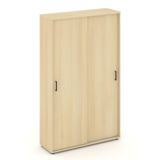 Стайл Проджект Шкаф-купе с полками SN.SHK-001 Акация Лорка/Черный Ручки 1200*400*1982 - Вид 1