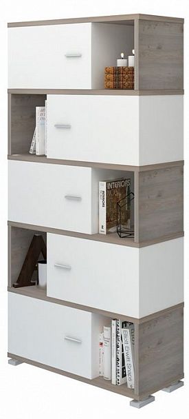 Шкаф комбинированный Домино СБ-30/5 Белый/Нельсон - Вид 2