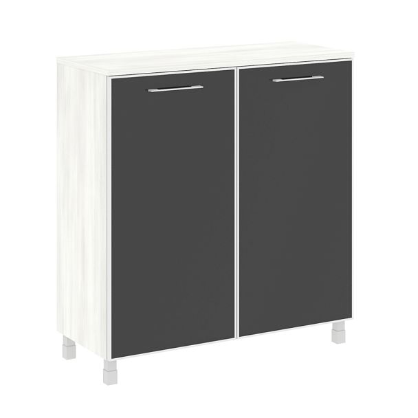 Yalta Шкаф квадратный LT.SD-1.4 R black Снежная патина/Стекло black 1098*452*1168 - Вид 1