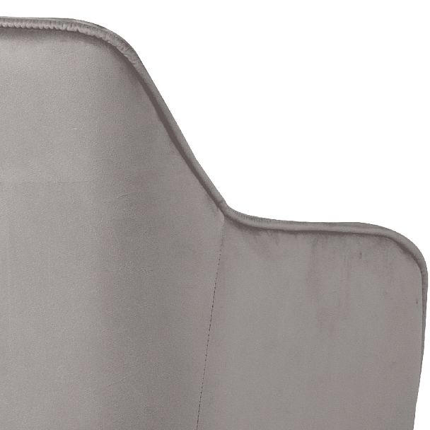 Комплект полубарных поворотных кресел Мони К, Confetti silver/черный, 4 шт. - Вид 10