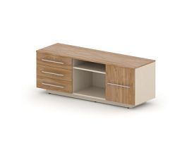 АККОРД/ACCORD RACR005 Тумба опорная 1500х470х565 Акация Шеффилд/Кашемир - Фото предпросмотра