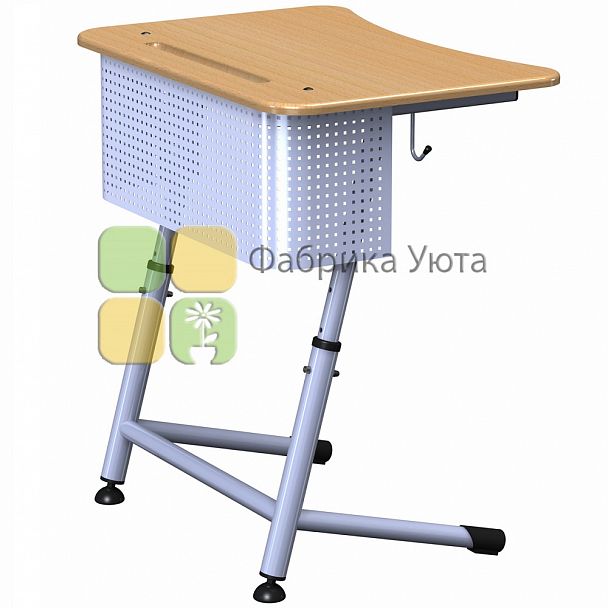 Парта "Премьера 1Р" с перф. экр., рег.(2-6 гр) - Вид 1