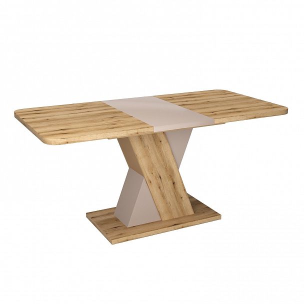 Стол раскладной Bruno (120+40) дуб эвок прибрежный/глиняный серый - Вид 2