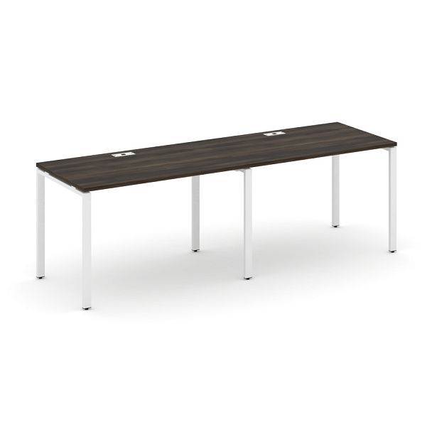 Concept Рабочая станция 2 места CN.ORS-002 Дуб Мали/Металл Белый 2360*720*750 - Вид 1