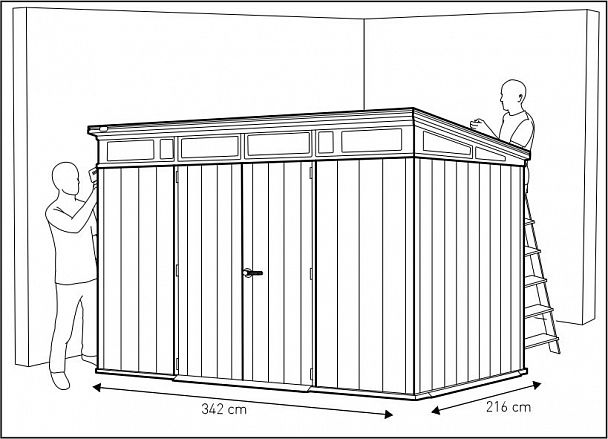 Сарай "ARTISAN 11x7" - Вид 10
