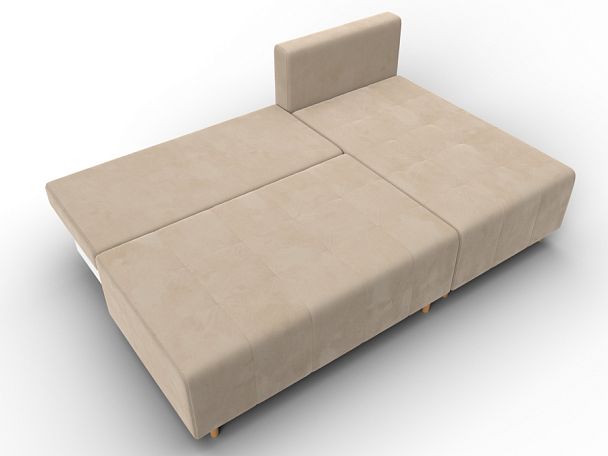 Диван угловой Лига-102 угол универсальный Велюр бежевый - Вид 8