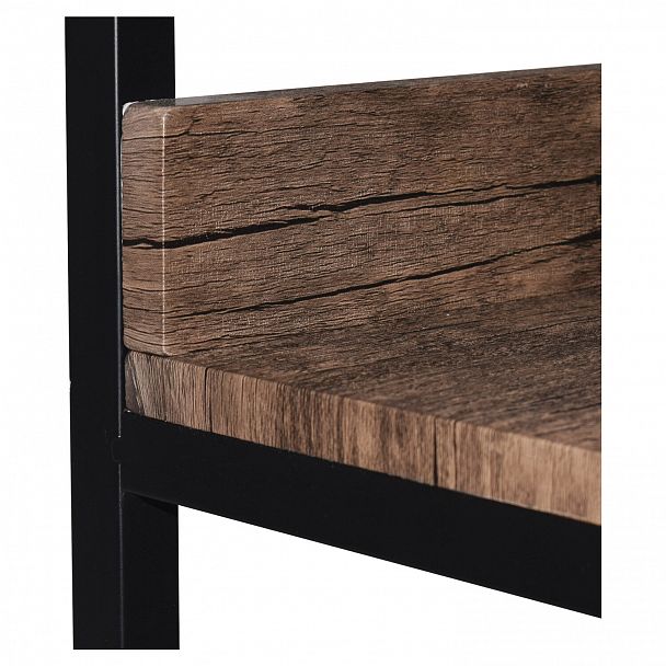 Стеллаж на металлокаркасе BRABIX "LOFT SH-002", 600х350х845 мм, цвет морёный дуб, 641231 - Вид 7