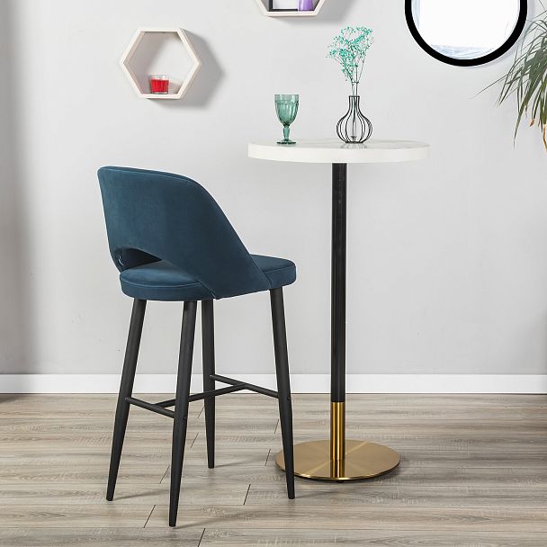 Стул Бар.Lars Diag blue/черный - Вид 10