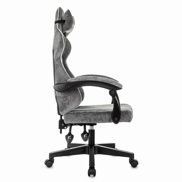 Кресло компьютерное BRABIX "Shooter GM-123", 2 подушки, ткань, серое, 533192 - Вид 7