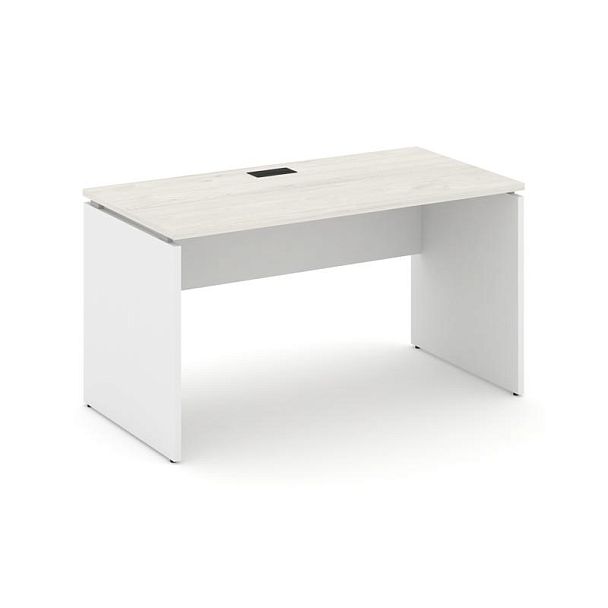 Стайл Проджект Стол письменный SN-D.SP-023 Дуб Наварра/Белый/Черная Заглушка 1380*800*750 - Вид 1