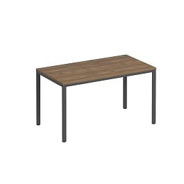 Стол письменный на металлокаркасе МП2 Комфорт МП2 К.А2 182 ШТ дуб шамони тёмный / антрацит - Фото предпросмотра