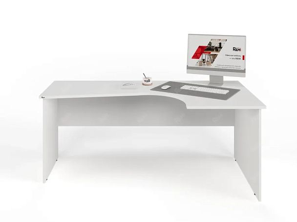 ЛАЙТ / LIGHT RLG005-18x11R Угловой стол 180x110x75 Белый - Вид 2