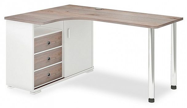 Стол письменный Домино СР-165СМ Белый/Нельсон левый - Вид 1