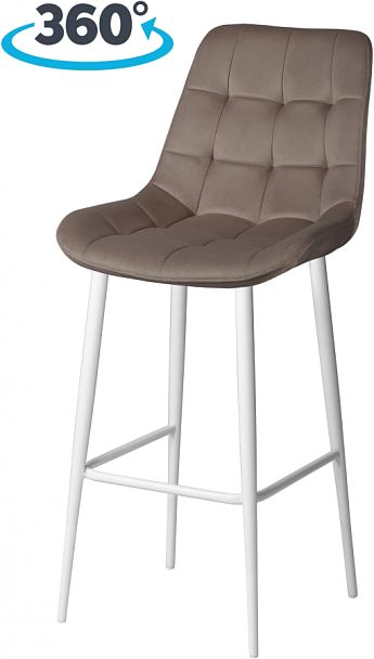 Комплект барных поворотных стульев Эйден, Confetti mocco/белый, 3 шт. - Вид 1