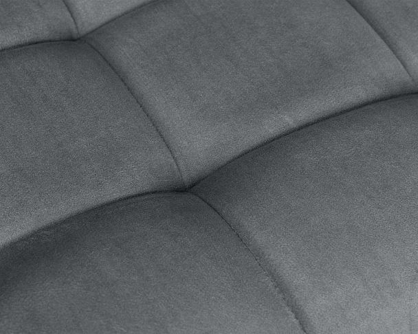 Стул барный DOBRIN KRUGER ARM BLACK (серый велюр (MJ9-75)) - Вид 8