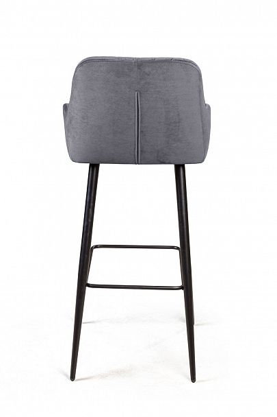 Стул барный Robert, бархат светло-серый 26 - Вид 5