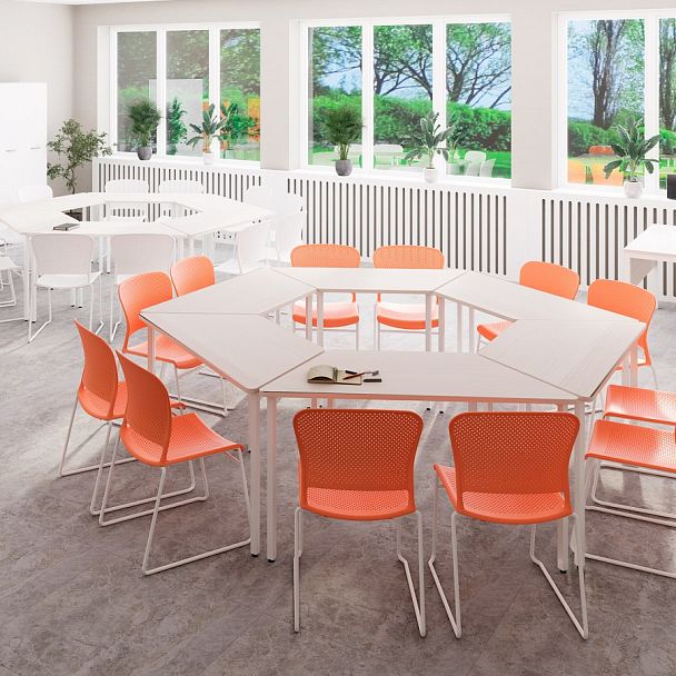 Стул пластиковый Dapper черный, стопируемый - Вид 4