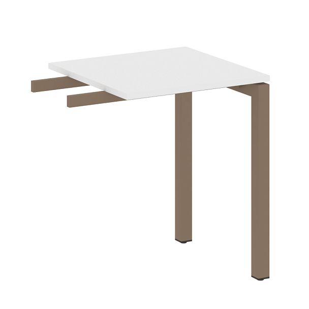 Metal System Quattro Приставной элемент на П-образном м/к 50БП.ПР-1 Белый/Мокко металл 600*600*750 - Вид 1