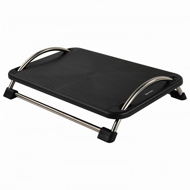 Подставка для ног BRAUBERG офисная, 43,5х33 см, регулируемый угол наклона, черная, 531488 - Вид 1