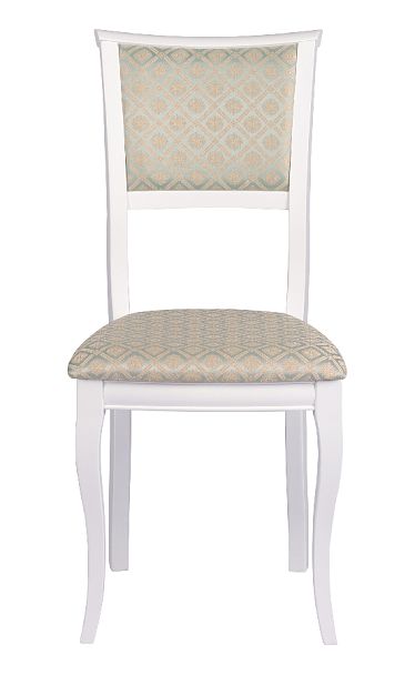 Обеденная группа стол Арей 140(180)х80х76 Белый и 6 стульев Камир Белый/Бирюзовый жаккард - Вид 8