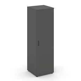 Стайл Проджект Гардероб узкий глубокий SN.GB.E-002 Антрацит/Черный Ручки 600*600*1982 - Фото предпросмотра