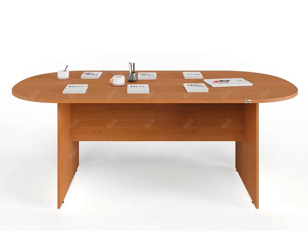 UNITY PКС-10/20 ВИШНЯ Конференц стол овальный Универсальный 2000х1000х750 - Вид 1