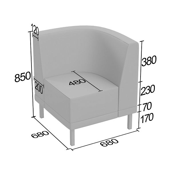 (ave-msun2) Угловая секция Аверс № 2 - Вид 2