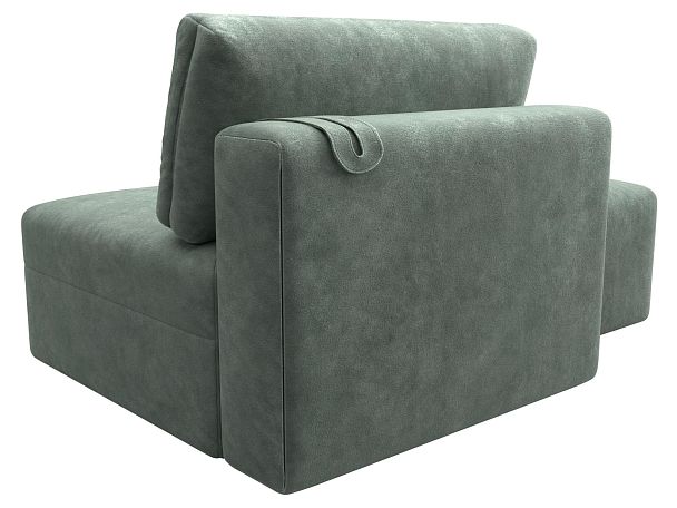 Модули диван и пуф Лига-060 НПБ Велюр зеленый - Вид 5