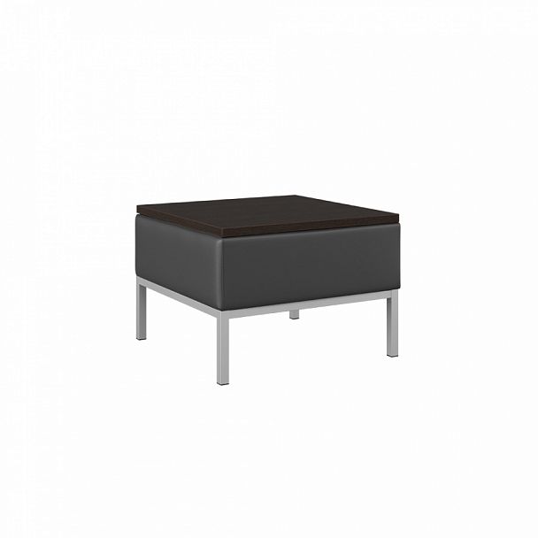 Пуф со столешницей Construct 62x62x77 чёрный - Вид 1