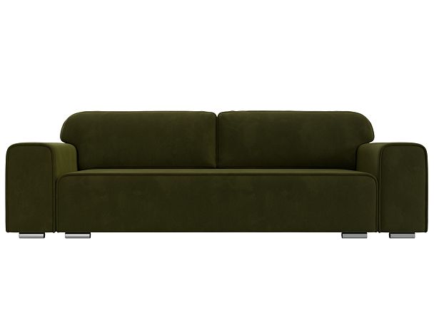 Прямой диван Лига-029 Микровельвет зеленый - Вид 2