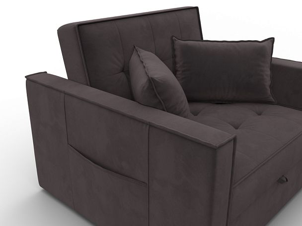 Кресло-кровать Лига-104 (80) Велюр коричневый - Вид 4