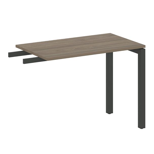 Metal System Quattro Приставной элемент на П-образном м/к 50БП.ПР-3 Вяз/Антрацит металл 1000*600*750 - Вид 1