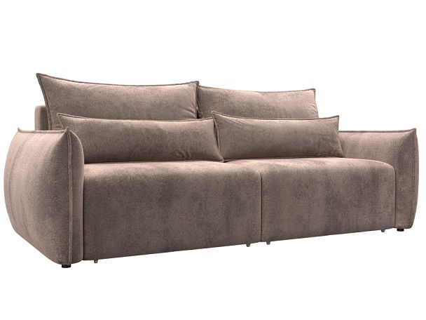 Диван прямой Лига-051 НПБ Велюр бежевый - Вид 1