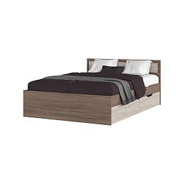ГАРМОНИЯ КР 605 кровать с ящиками (1,452х0,78х2,032) шимо темный/шимо светлый - Фото предпросмотра