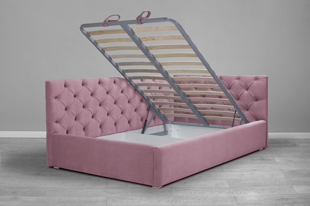 Кровать «Оливия» светло-розовая - Вид 3