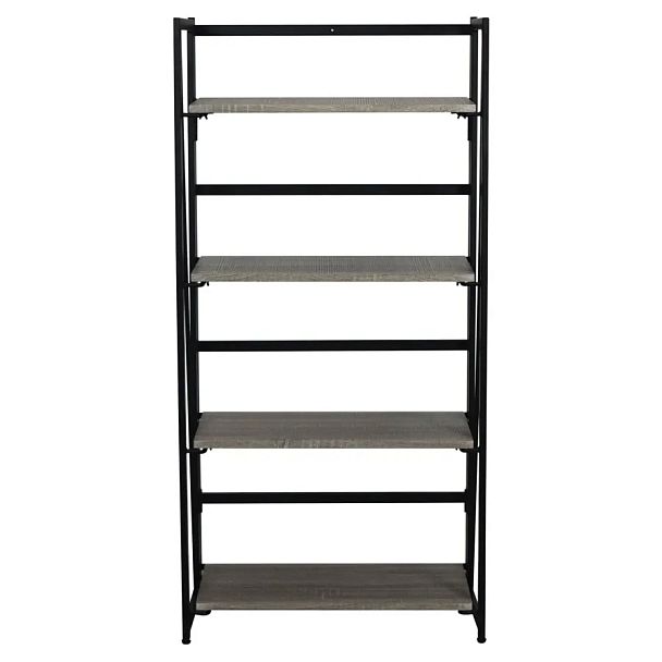 Стеллаж на металлокаркасе BRABIX "LOFT SH-001", 600х300х1250 мм, складной, цвет дуб антик, 641229 - Вид 4
