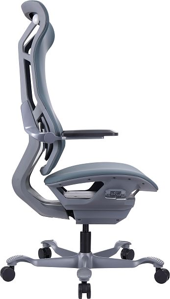 Эргономичное кресло Everprof Atom Grey (Атом Грэй) Экокожа Серый - Вид 3