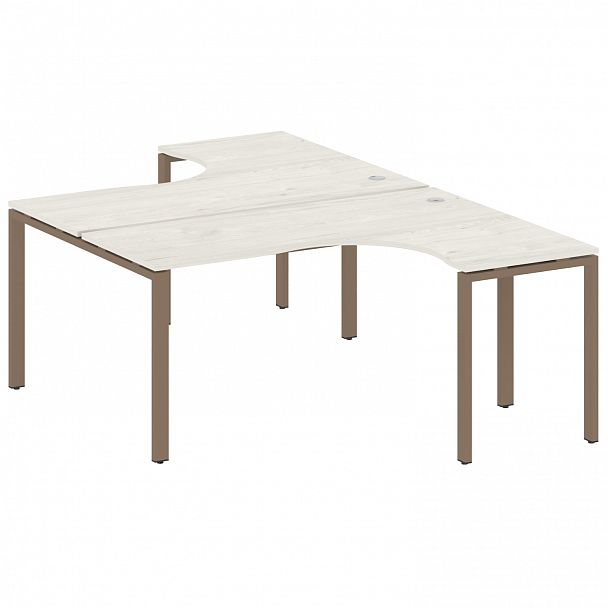 Рабочая станция "Metal System" БП.РАС-СА-2.4 дуб наварра/мокко - Вид 1