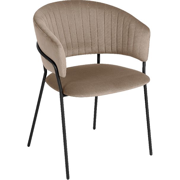 Комплект кухонных стульев Даксон латте велюр/черный, 4 шт. - Вид 3